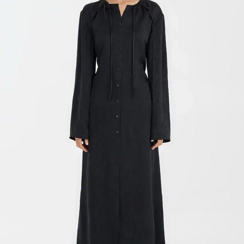 [새상품] 유스 우먼 Buttoned Maxi Dress Black