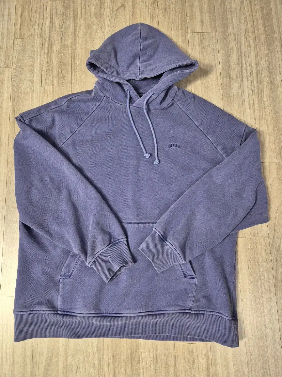 Jun Ji Garment Dying Violet Hooded M