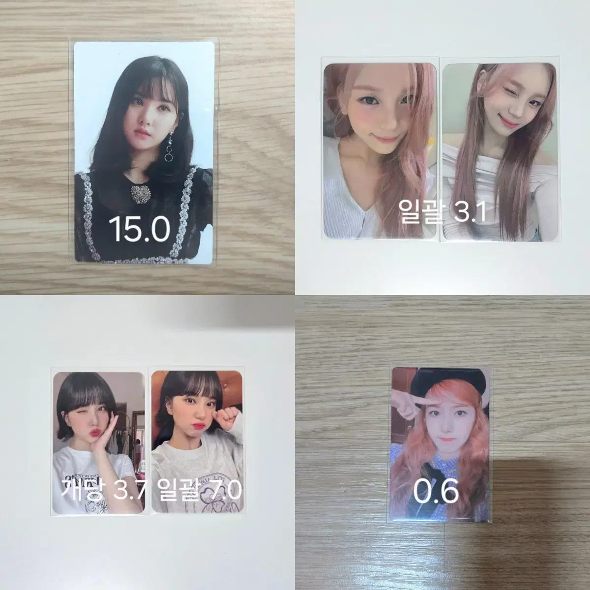 Gfriends photocard wts sowon yerin eunha yuju eunbi umji unreleased photocard Heegwipuka