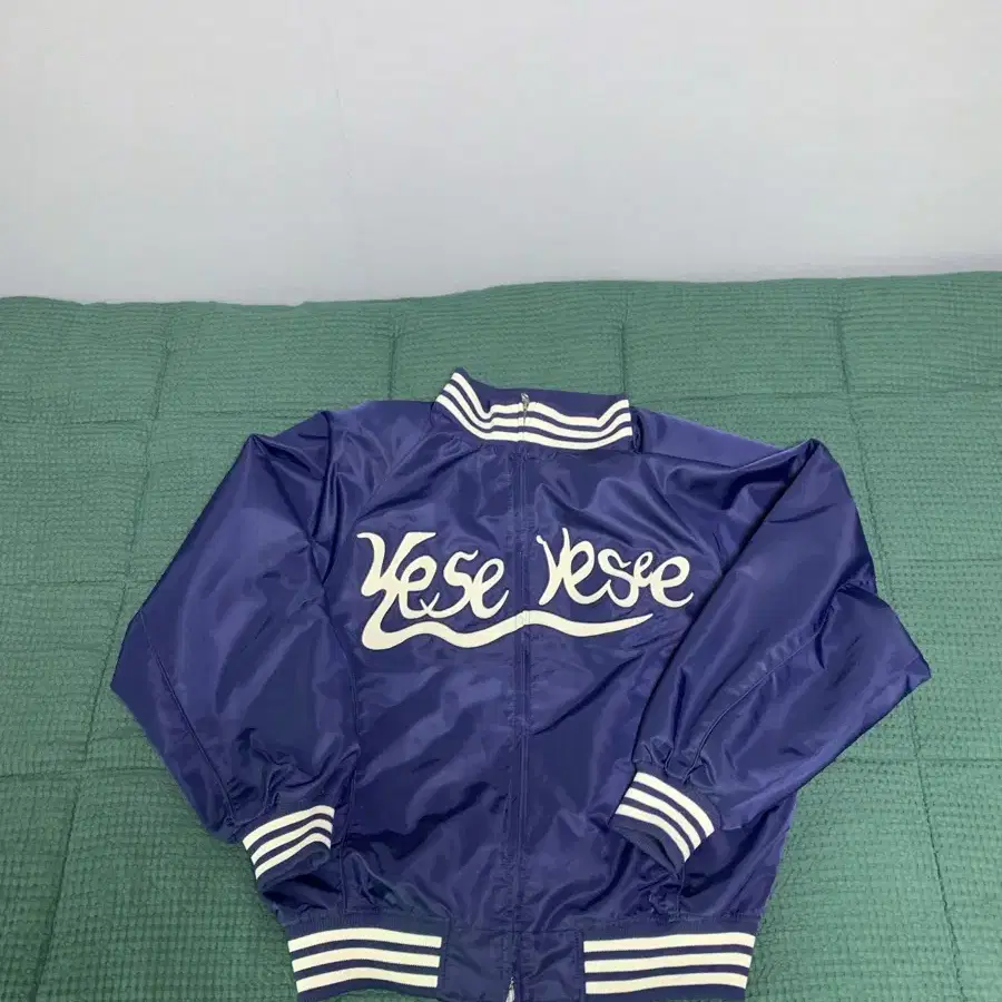 YesEyeSee High Neck Stadium Jacket Navy