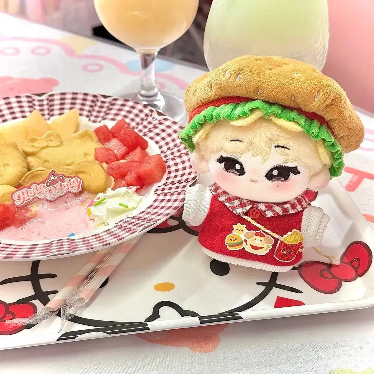 10cm Doll Clothes Mini Hamburger Set