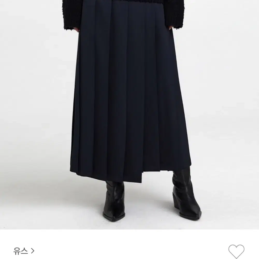 [새상품]유스 우먼 youth Pleated Midi skirt-Navy