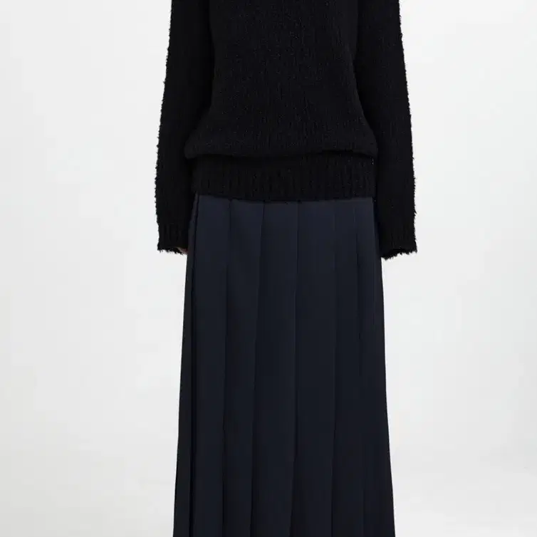 [새상품]유스 우먼 youth Pleated Midi skirt-Navy