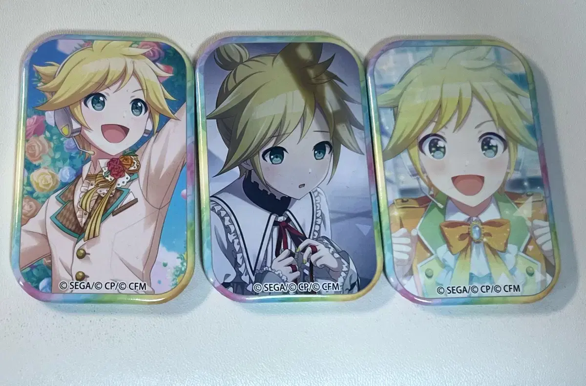 Pseka Project SEKAI Kagamine ren Vocaloid Square Can Badge in Bulk