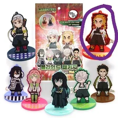 Demon Slayer Rengoku Kyojuro Blind Package Character Soft Keyring