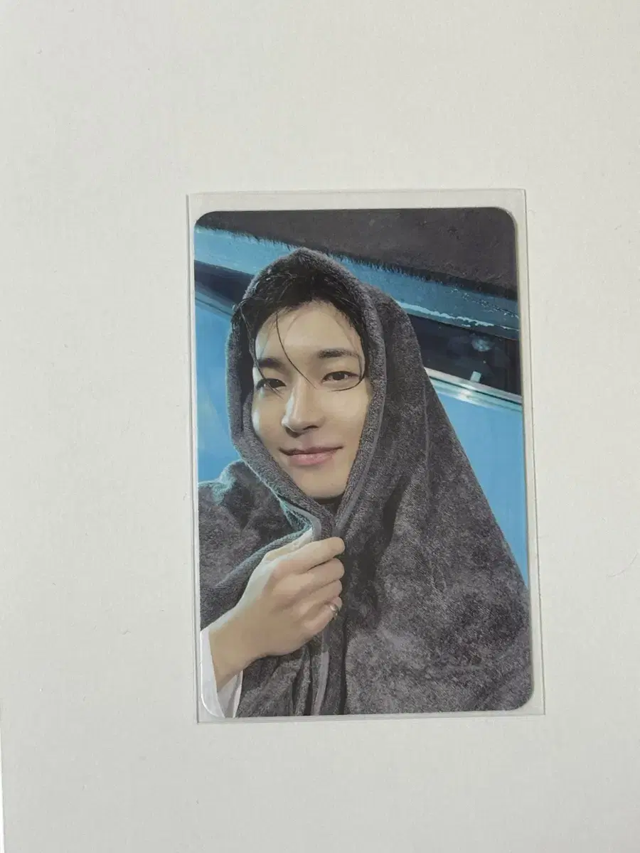 seventeen mini12th albumphotocard towelwonwoo