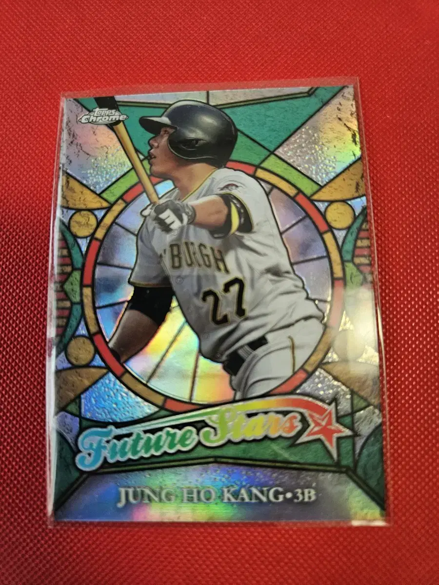 강정호 Topps Chrome 퓨처스타 리플렉터 카드