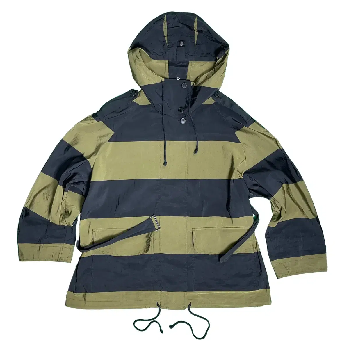 Driss vahn Norton Striped Hooded Coat