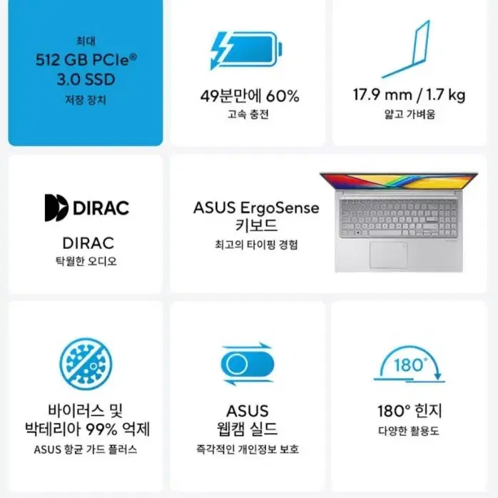 (미개봉 새제품) Asus 아수스 비보북 15 노트북 판매합니다.