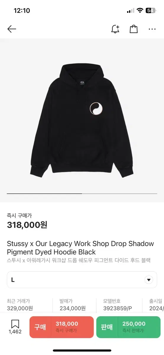 Stussy x Haregashi Workshop Drop Shadow Pigment in Dide Hood Black