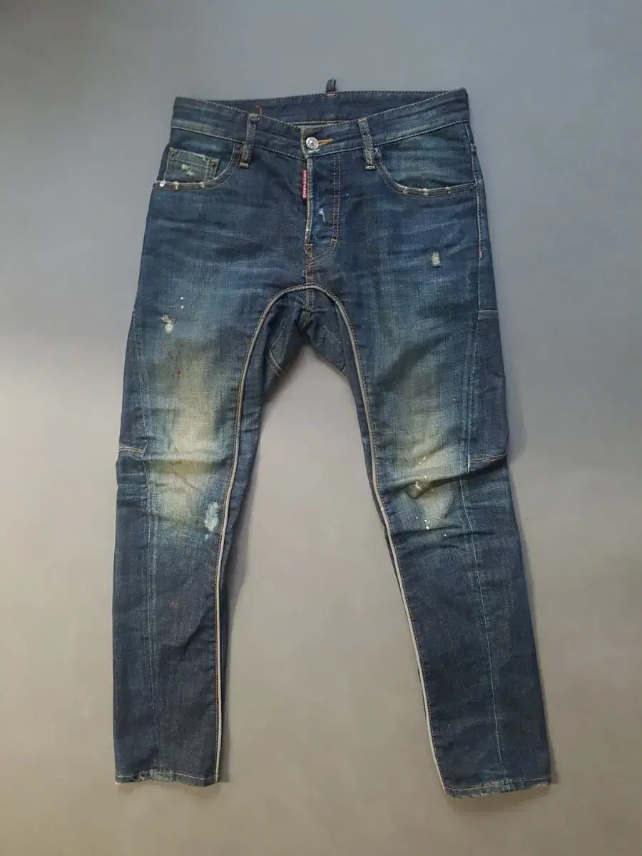 [44] Genuine Disquieted2 Neon Badass Piping Biker jin Jeans 28 29