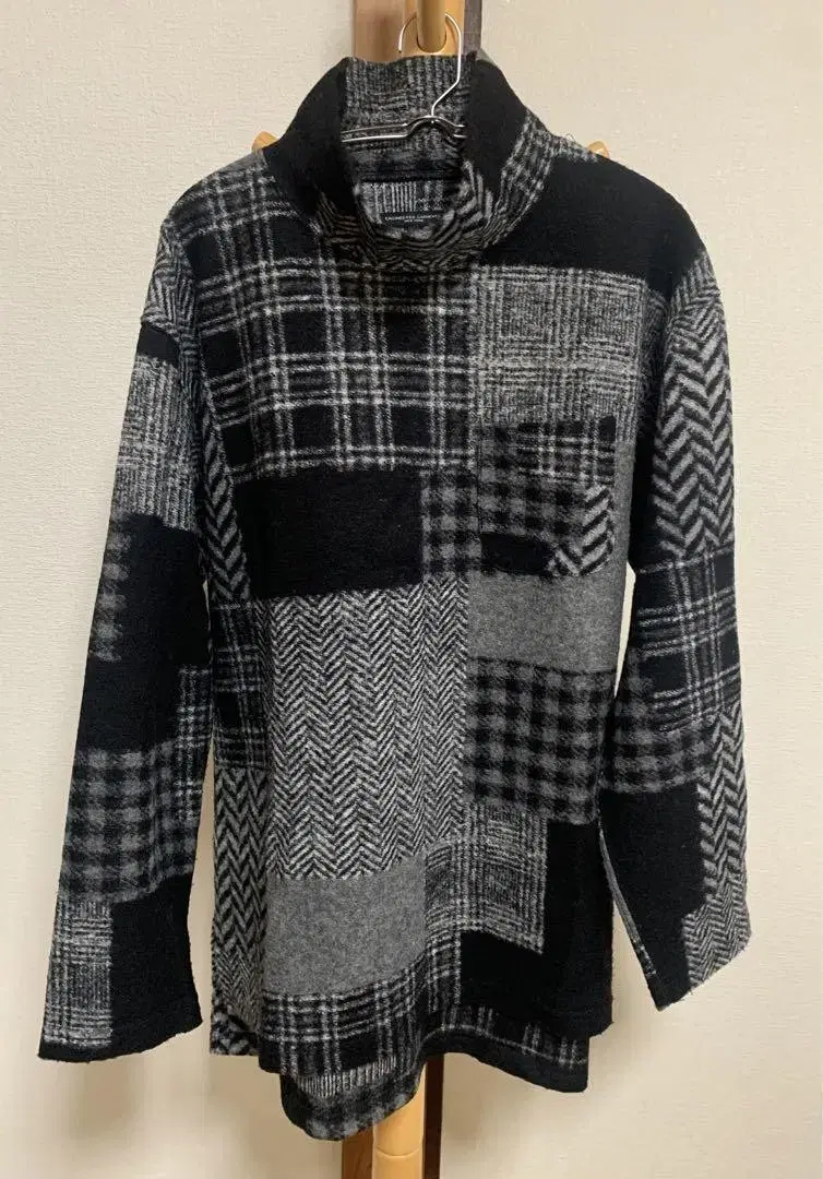 Engineered Garments Overfit Patchwork Turtleneck Knit