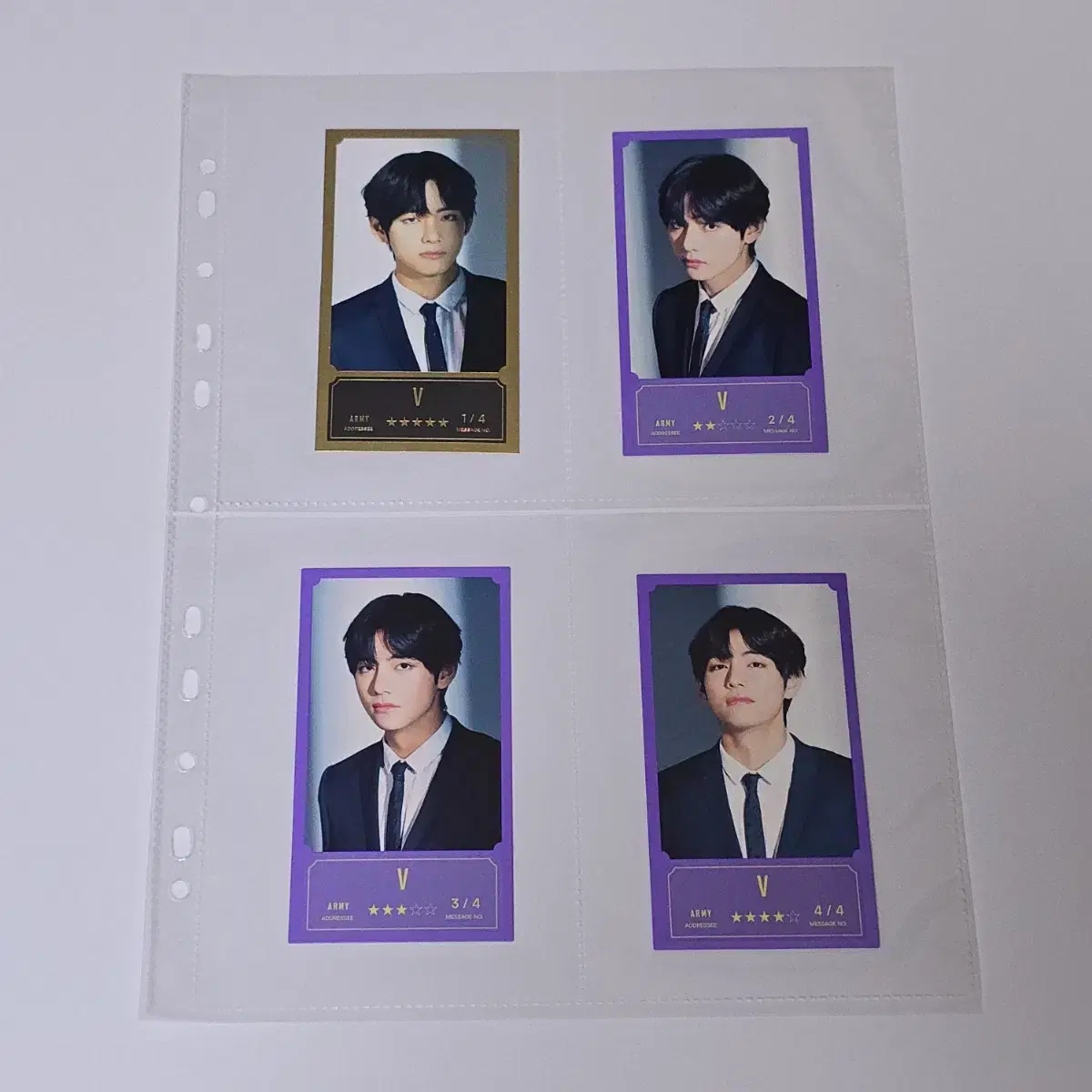 bts bts bangtan bangcon message photocard Taehyung v Taehyung V deVol