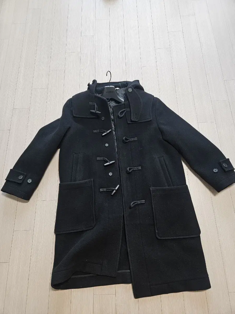 247 Series Duffel Coat Black (Tteokboki Coat) S