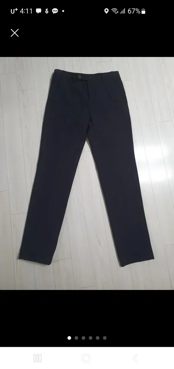 Men's brushed dress pants