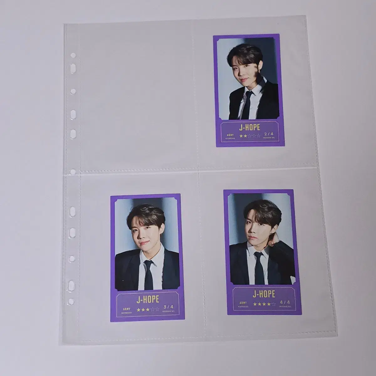 bts bts bangtan bbangcon message photocard hoseok j-hope jhope