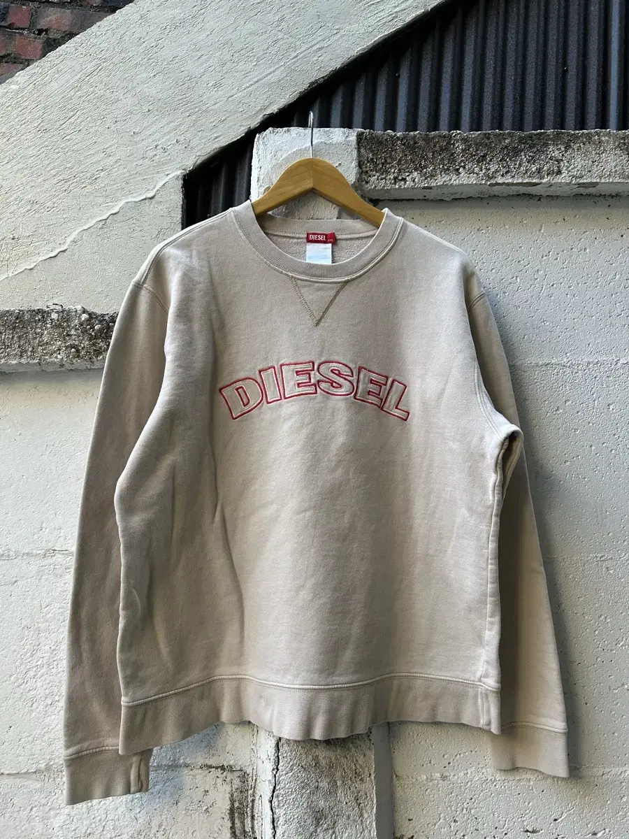 90s Diesel Logo Spellout Vintage Cotton Sweatshirt 100size