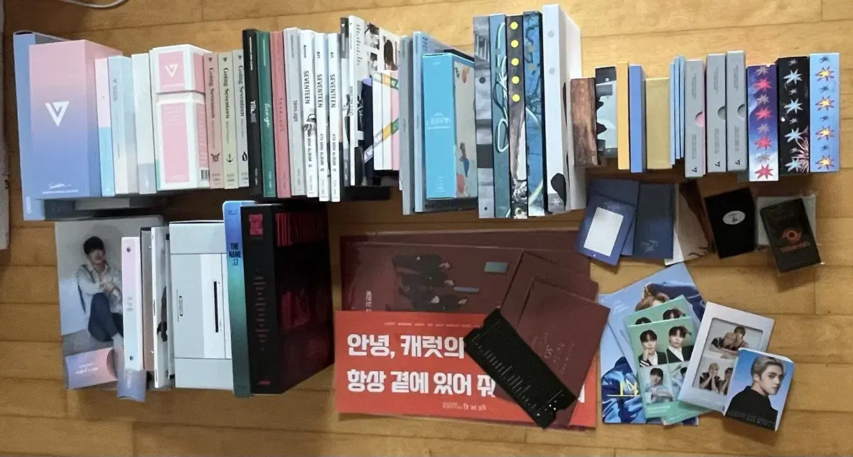 Seventeen albums/goods/photocards unstanning bulk disposition