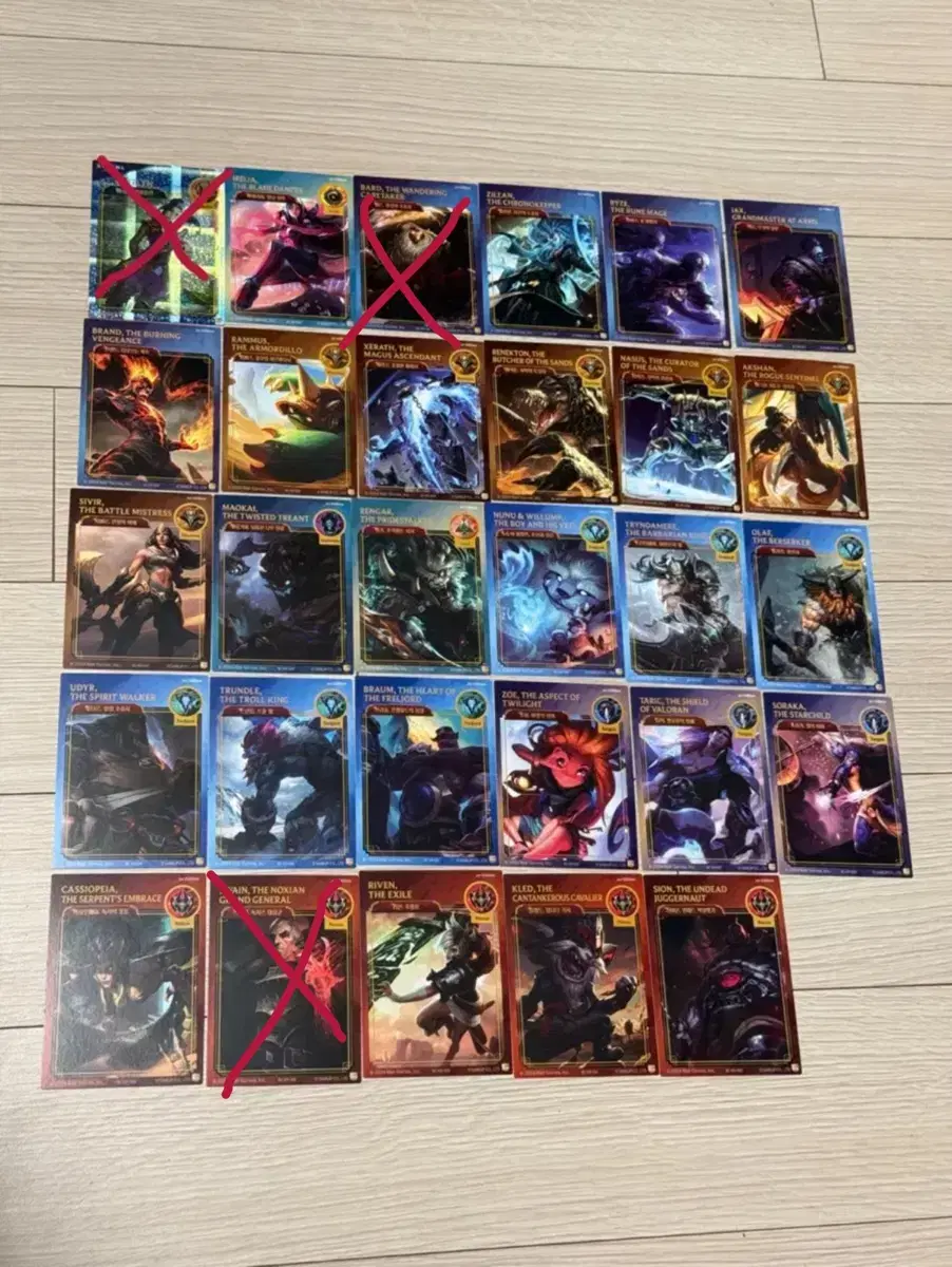 Arcane Trading Card 50 Types