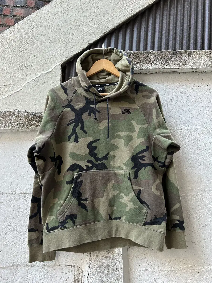 Nike SB Woodland Camouflage Zuu Pullover Vintage Sweat Hoodie 95si