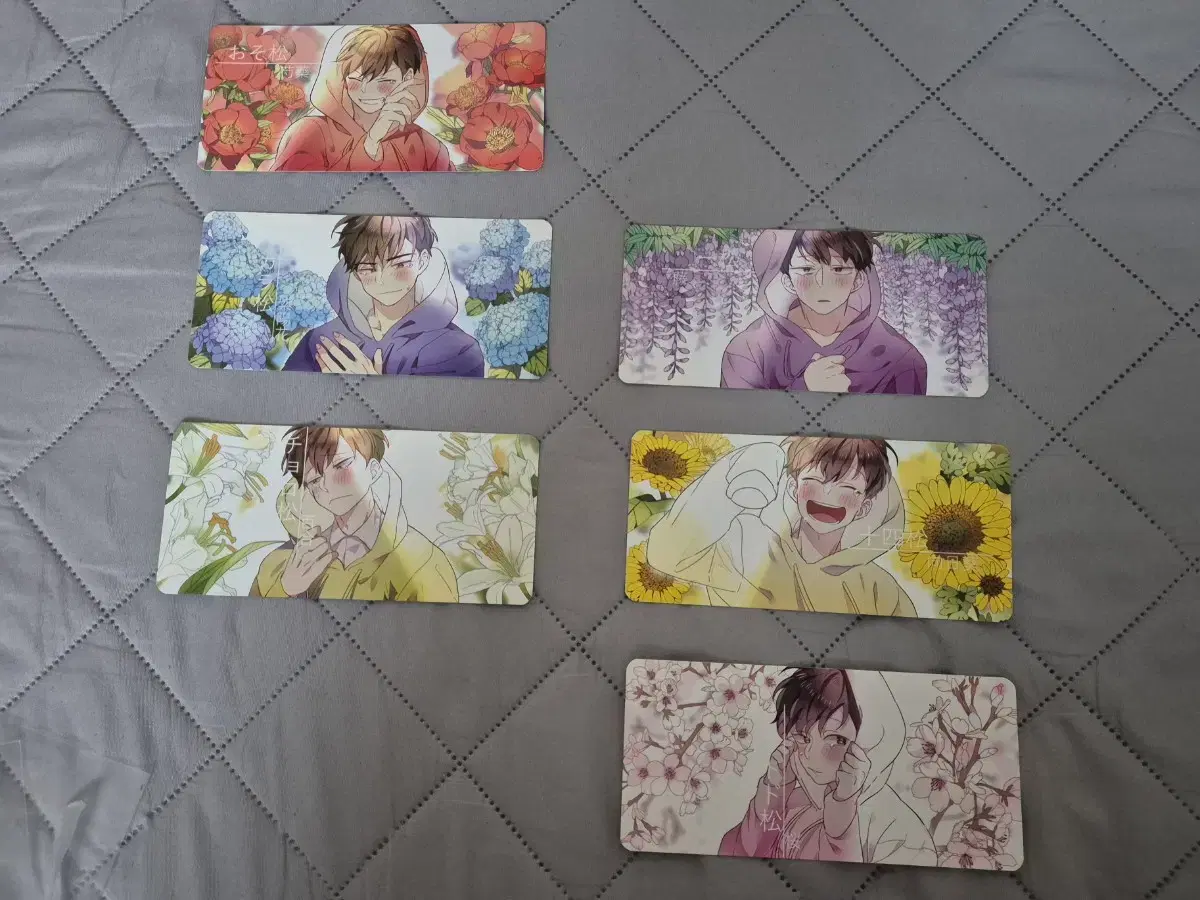 Osomatsu-san unofficial goods sells a set of kard teks.