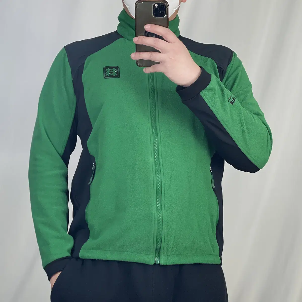 Kolon Windstopper Green Zip-up Hooded Jacket 100 .241122