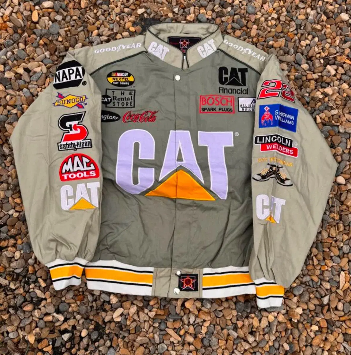 [L] NASCAR Old School Racing Jacket