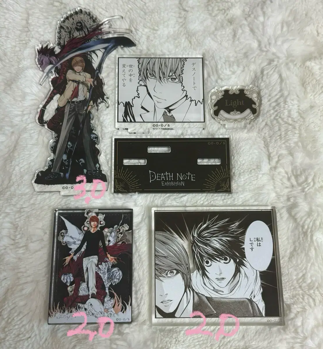 Death Note Original Episode pop up Raito Yagami l acrylic Plate acrylic Block