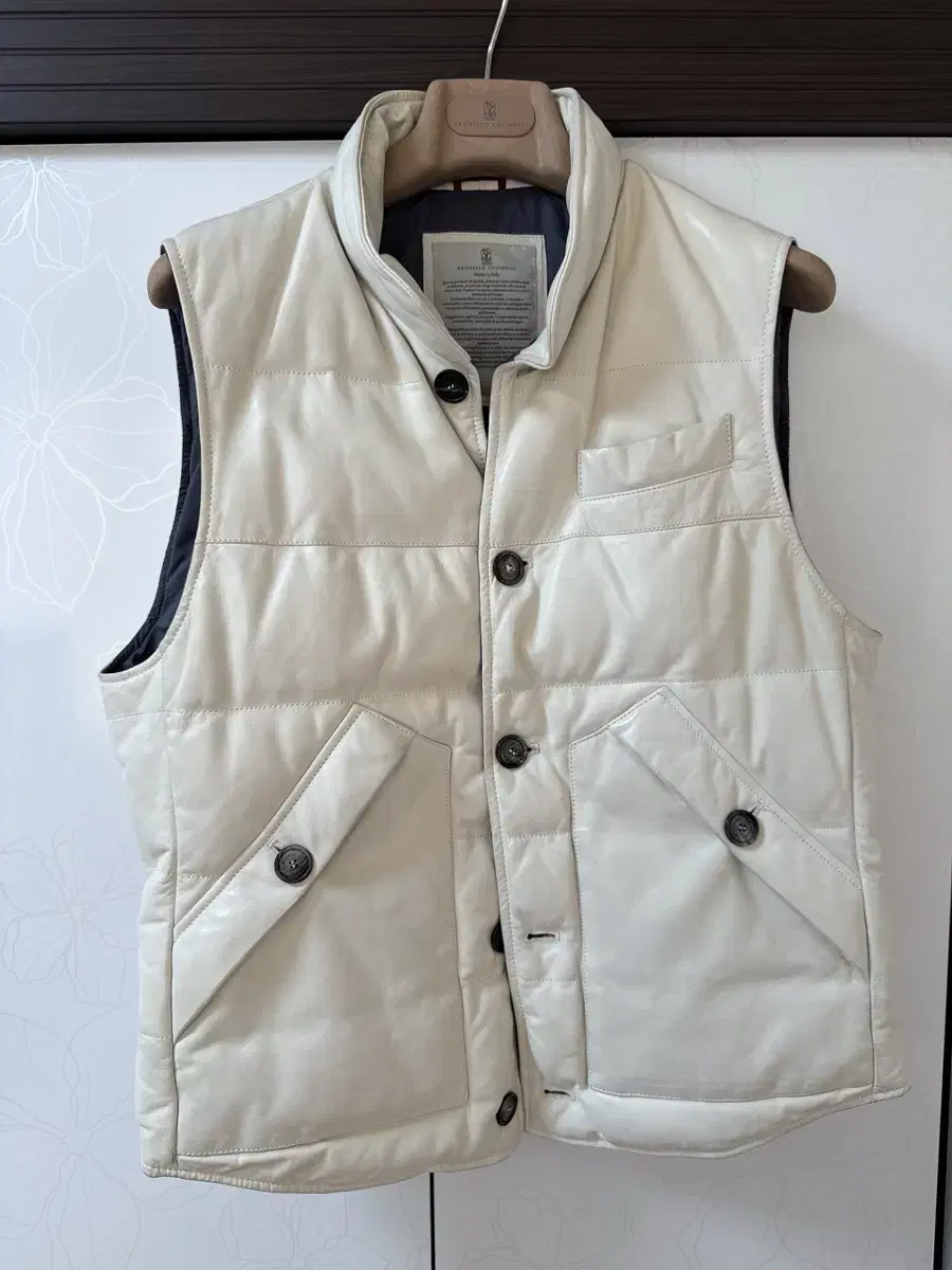 Brunello Cucinelli Leather padded vest