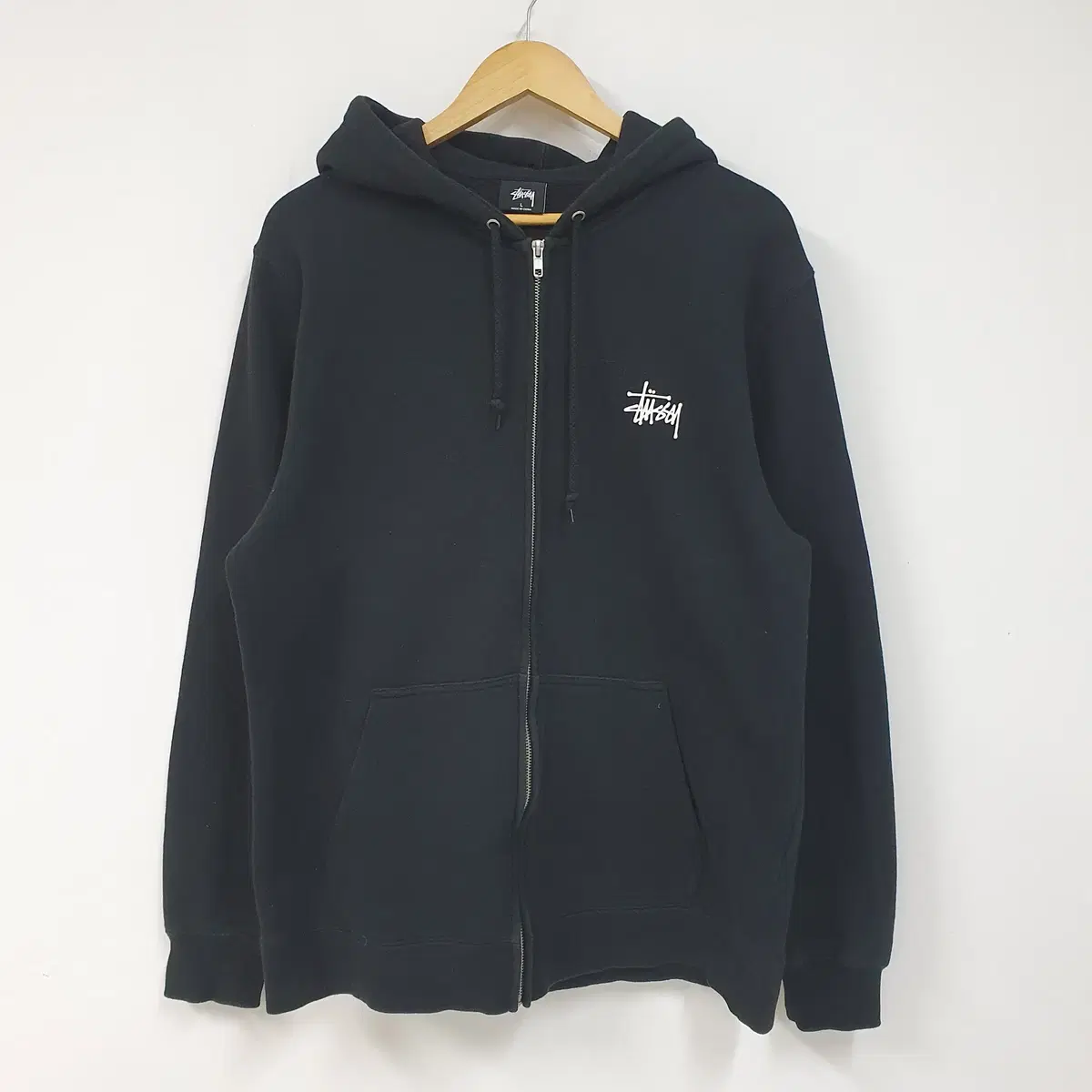 Stussy Basic Stock Brushed Hoodie Zip-Up/Large