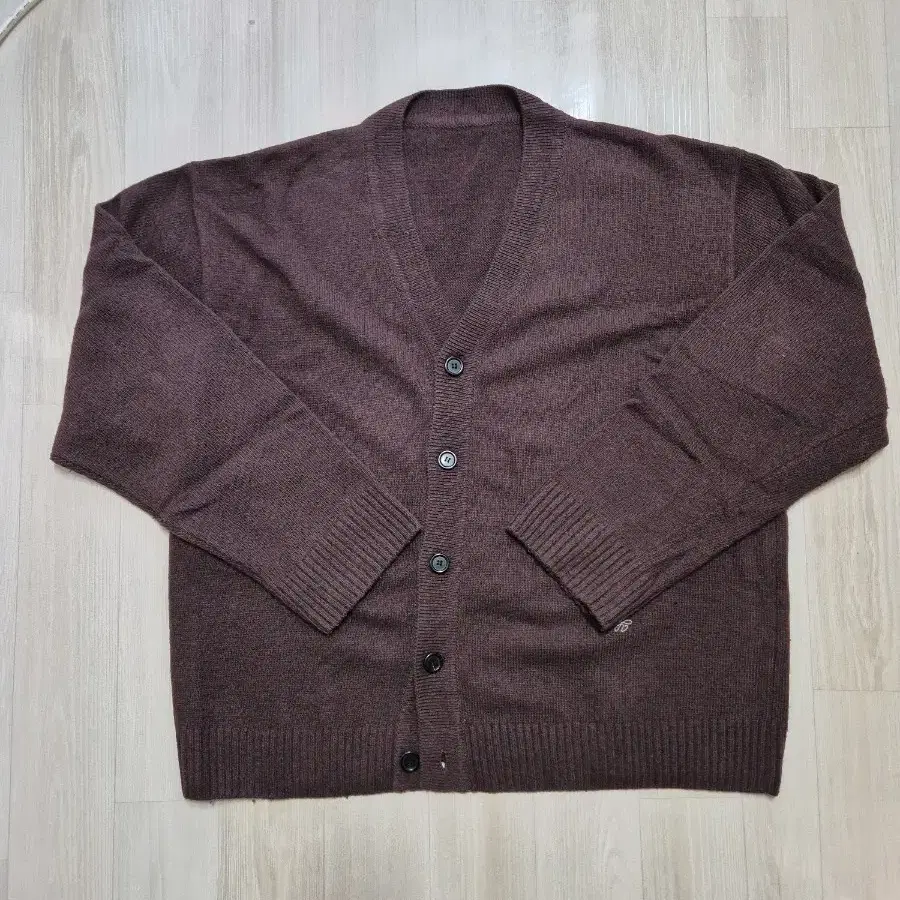 유스 Emblem Cardigan - Brown M사이즈