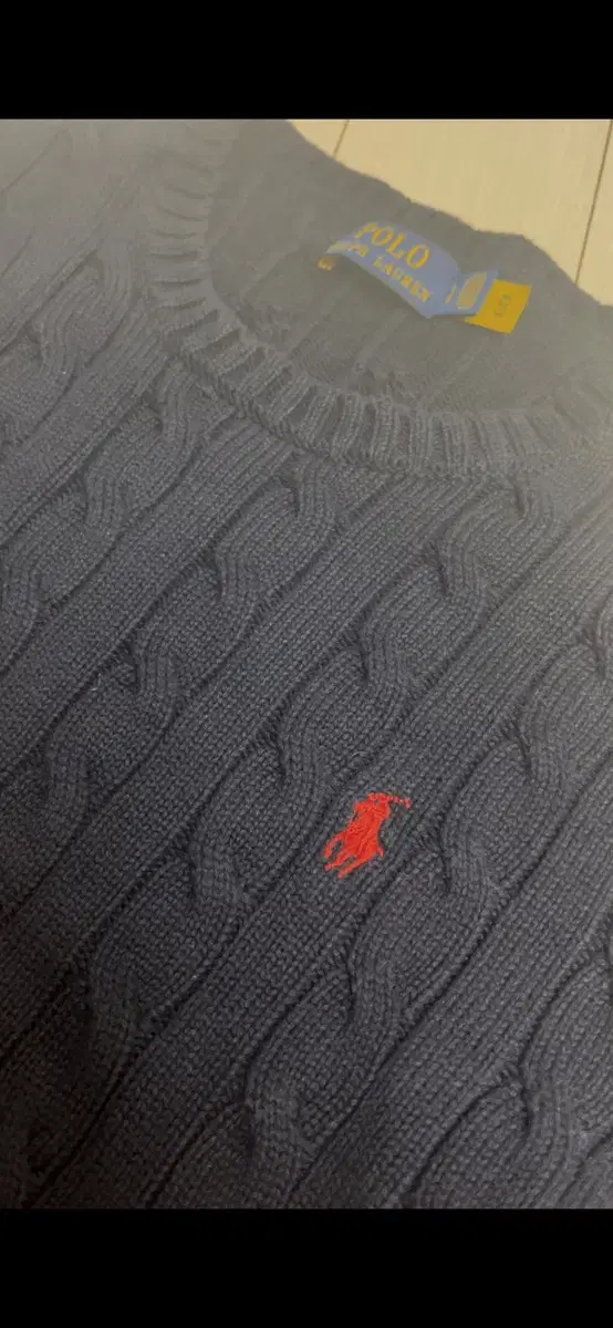 Polo Ralph Lauren Pretzel Knit Navy L