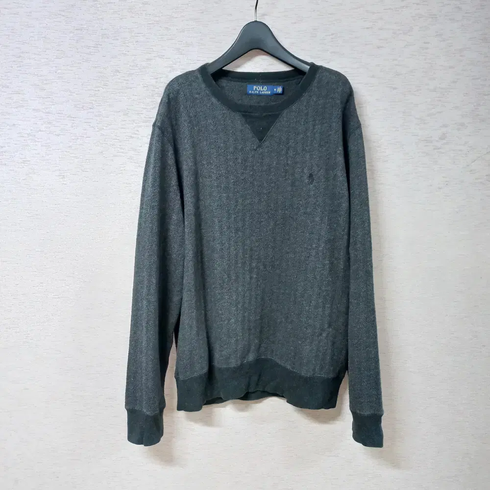 11-22/Pololalprene Dark Grey Herringbone T-Shirt Men