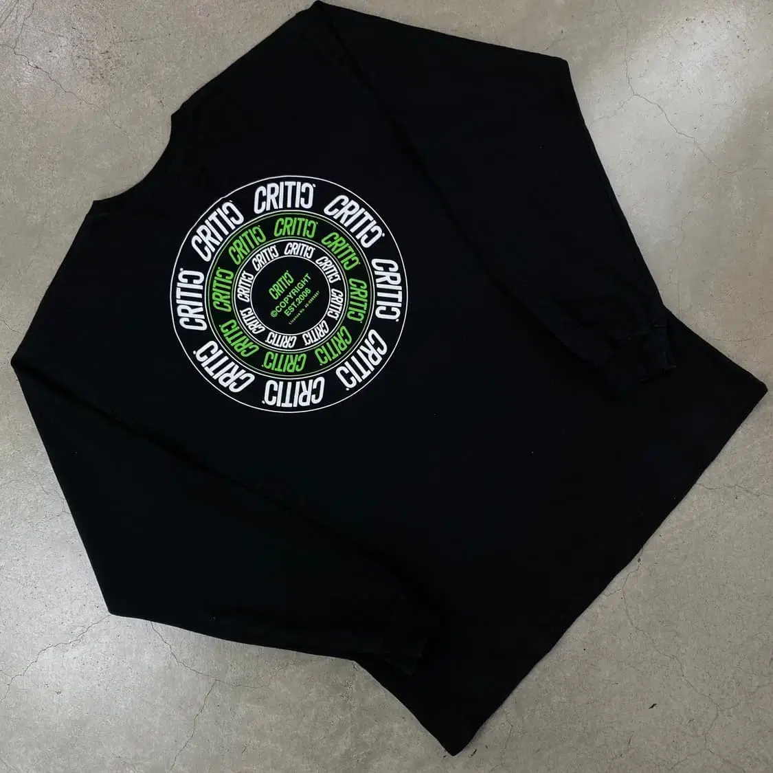 Critic Logo Black Long Sleeve