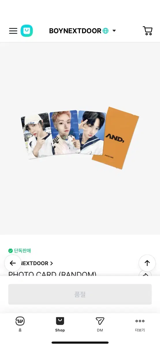 Boynextdoor boynextdoor and Photocard Photopack tc unsealed