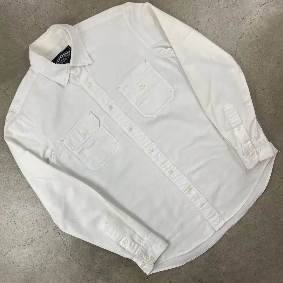 Prismworks Double Pocket White Shirt