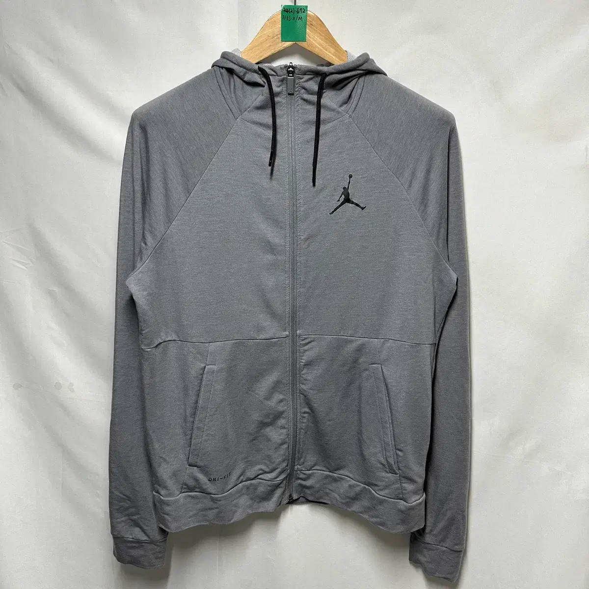 [Authentic/L] Nike Jordan Air Dry Fit Gray Hoodie Zip Up