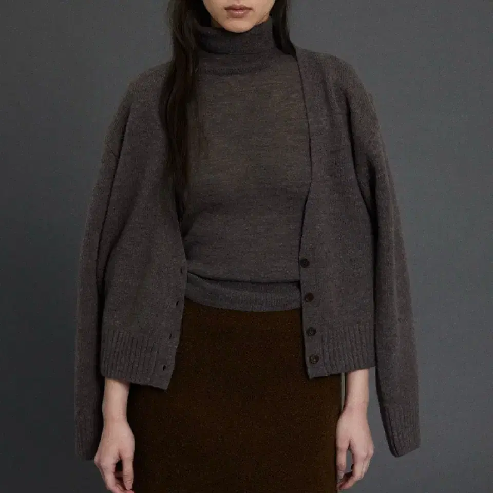 GED 게드 alpaca blend turtleneck,cardigan