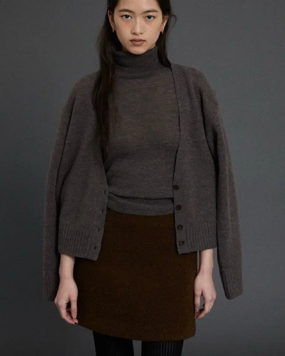 GED 게드 alpaca blend turtleneck,cardigan