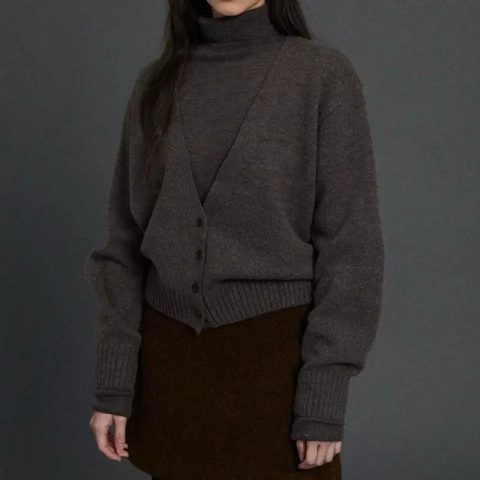 GED 게드 alpaca blend turtleneck,cardigan