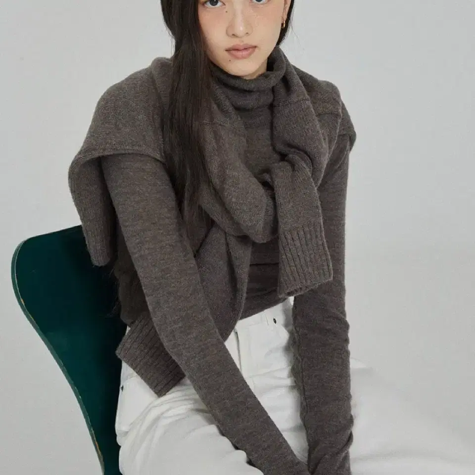 GED 게드 alpaca blend turtleneck,cardigan