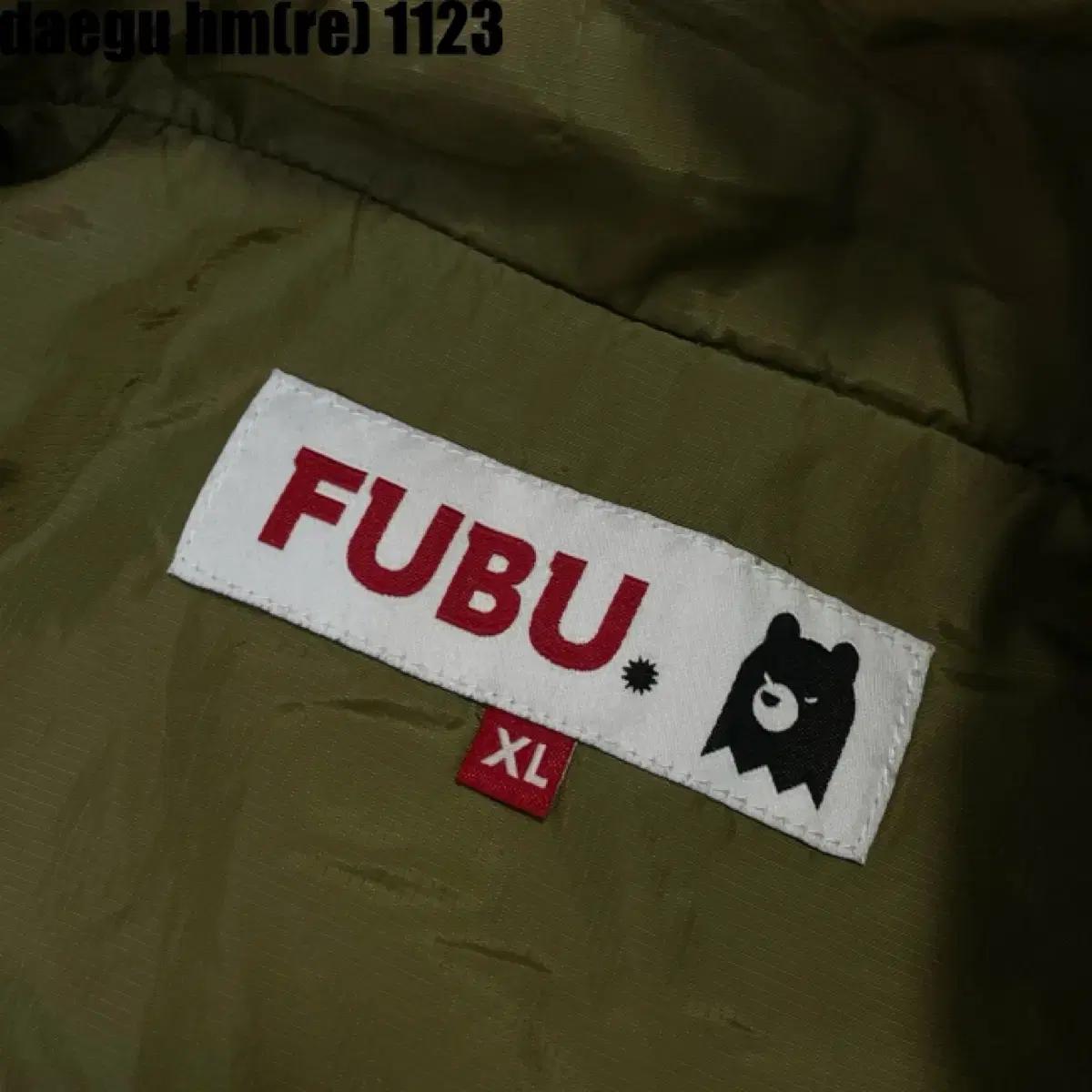 FUBU 바람막이 다운 점퍼 자켓 95 사이즈