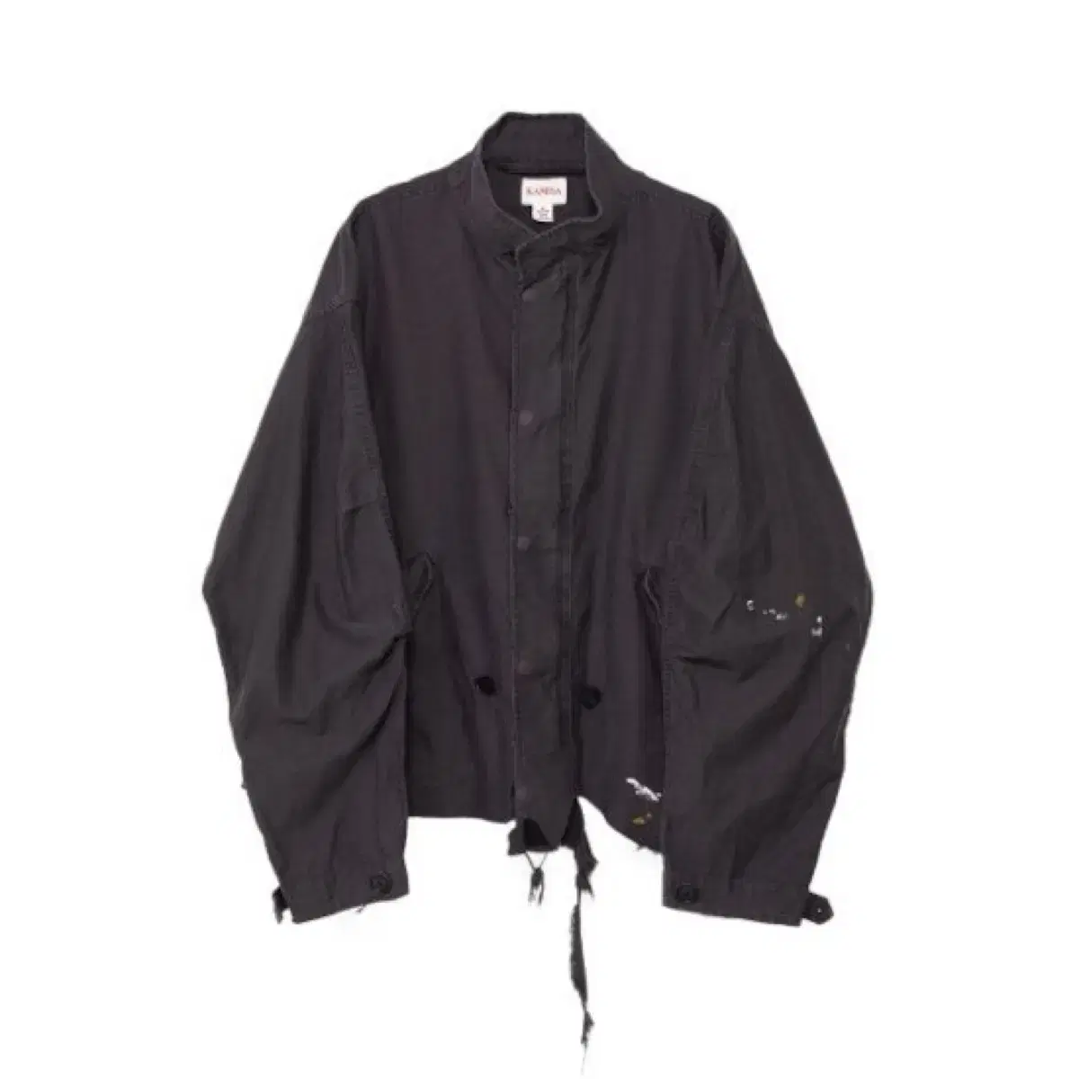 [M] Kamiya Cut-Off Moss Coat Jacket