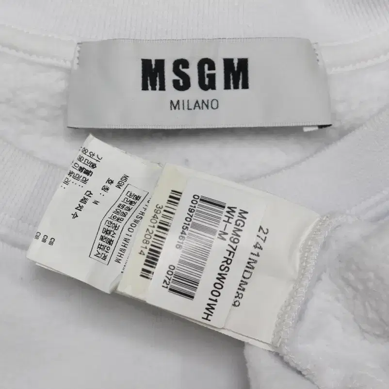 MSGM 여성 M 기모안감 맨투맨 티셔츠 세탁완/D05