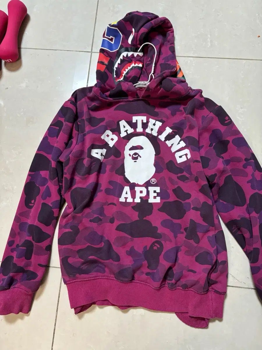 여성 정품 베이프 BAPE xs-s 후드티