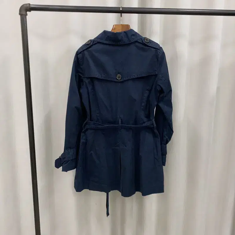 자라 ZARA 네이비 여자 트렌치 코트 더블코트 90 A06898