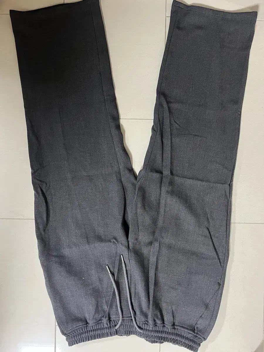 Gray slacks wide leg pants