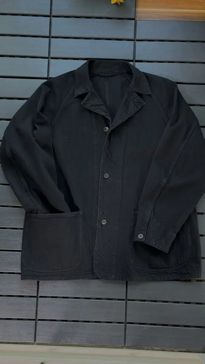 Komori 21AW Black Denim Work Jacket