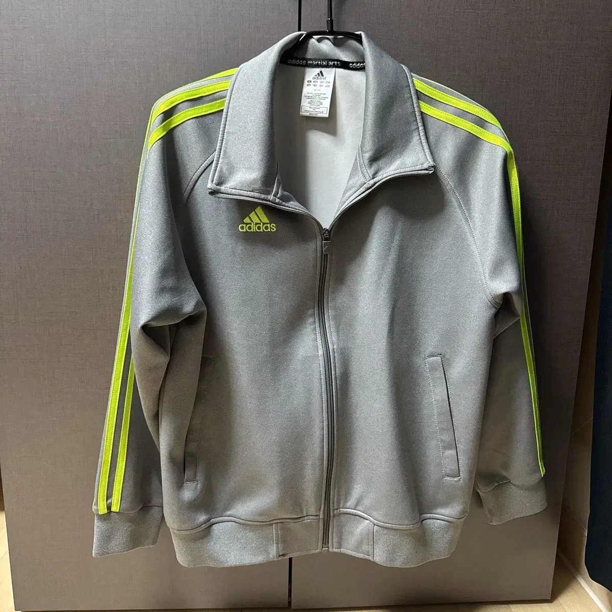 Adidas MarshallArts Zip Up Grey Fluorescent 95M