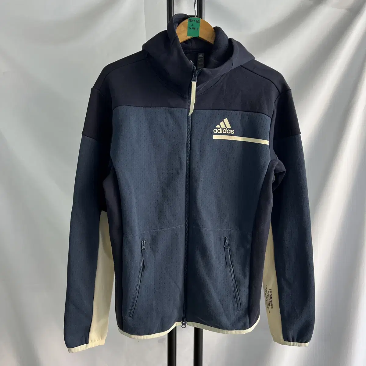 [Authentic/L] Adidas Navy Hoodie Zip Up